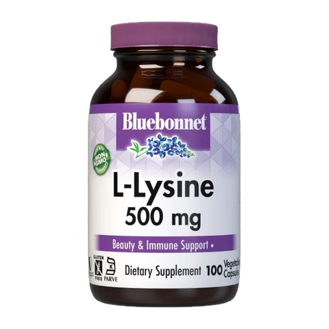 Bluebonnet - L-Lysine 500 mg - 100 Veg Capsules