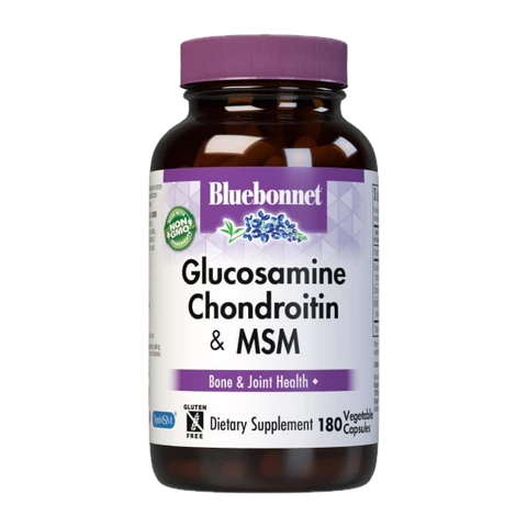 Bluebonnet - Glucosamine Chondroitin Plus MSM - 180 Veg Capsules