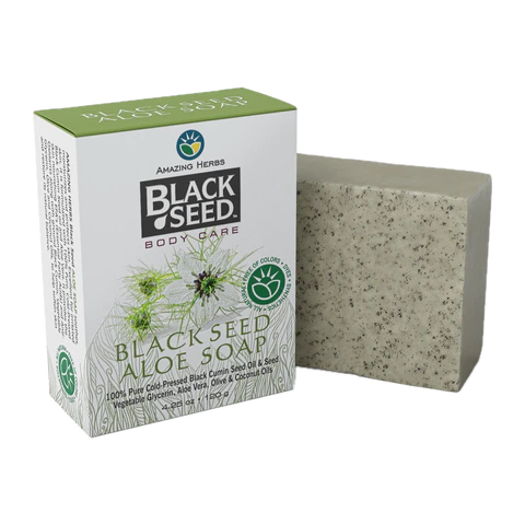 Amazing Herbs - Black Seed Bar Soap - Aloe - 4.25 oz