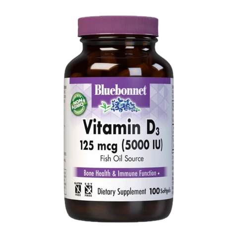 Bluebonnet - Vitamin D3 5000 IU 100 softgels