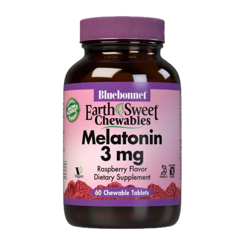 Bluebonnet - Earthsweet Chewables Melatonin 3 mg Raspberry - 60 Chewables