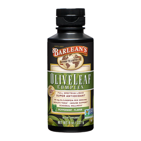 Barleans - Olive Leaf Complex Peppermint - 8 oz