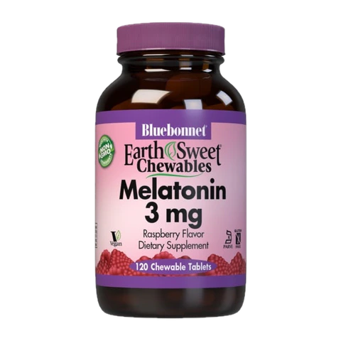 Bluebonnet - Earthsweet Chewables Melatonin 3 mg Raspberry - 120 Count