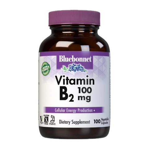 Bluebonnet - Vitamin B2 - 100 Veg Capsules