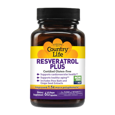 Country Life - Resveratrol Plus - 60 Veg Capsules