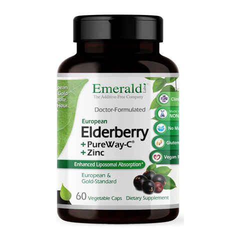 Emerald Labs - Elderberry Plus Vitamin C and Zinc - 60 Capsules