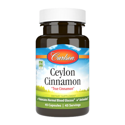 Carlson - Ceylon Cinnamon - 45 Capsules