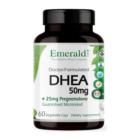 Emerald Labs - Dhea 50 mg Plus Pregnenolone 25 mg - 60 Capsules