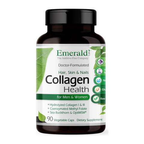Emerald Labs - Collagen Health For Hair Skin & Nails - 90 Veg Capsules