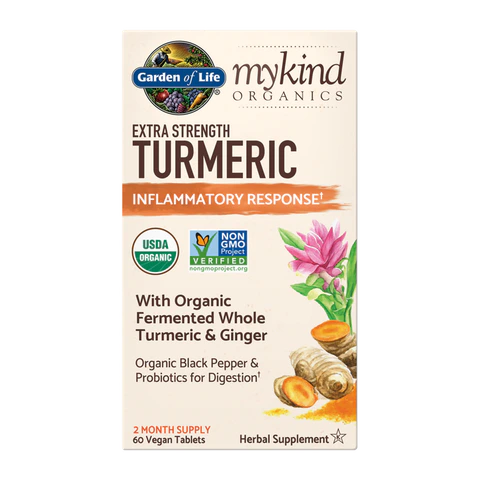 Garden of Life - Mykind Organics Turmeric Extra Strength - 60 Veg Tablets