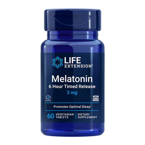 Life Extension - Melatonin 6 Hour Timed Release 750 mcg - 60 Tablets