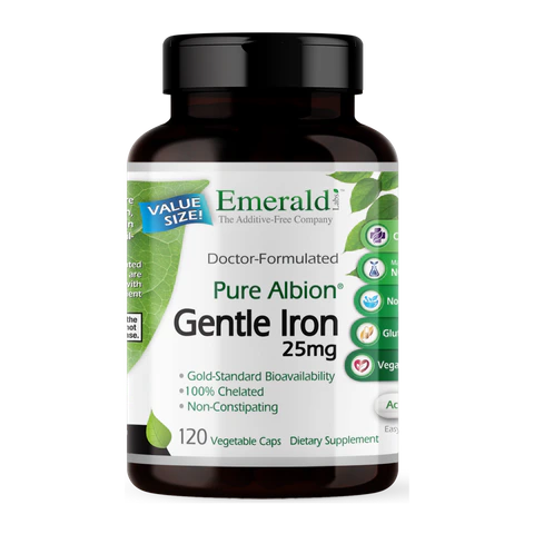 Emerald Labs - Pure Albion Gentle Iron 25 mg - 120 Veg Capsules
