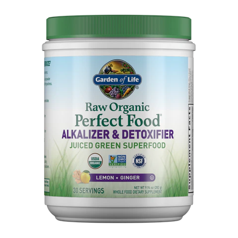Garden of Life - Raw Organic Perfect Food Alkalizer & Detoxifier Lemon-Ginger - 10 oz