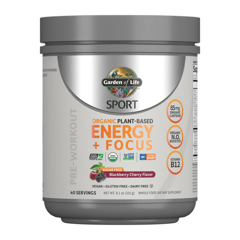 Garden of Life - Sport Organic Energy + Focus Sugar Free Blackberry Cherry 231 g