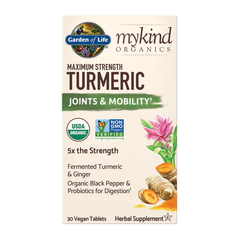 Garden of Life - Mykind Organics Turmeric Max Strength - 30 Tablets