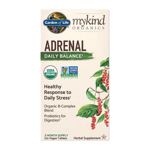 Garden of Life - Mykind Organics Adrenal Daily Balance - 120 Veg Tablets