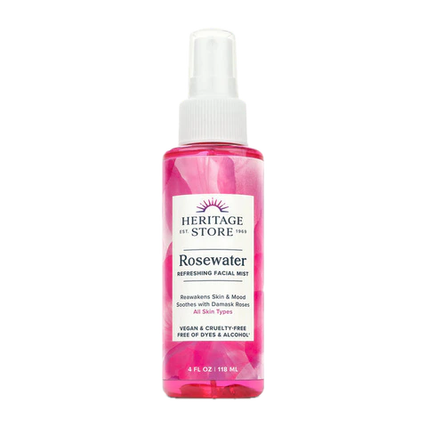 Heritage Store - Rose Petals Rosewater Spray - 4 oz