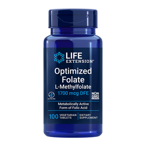 Life Extension - Optimized Folate 1700 mcg - 100 Tablets