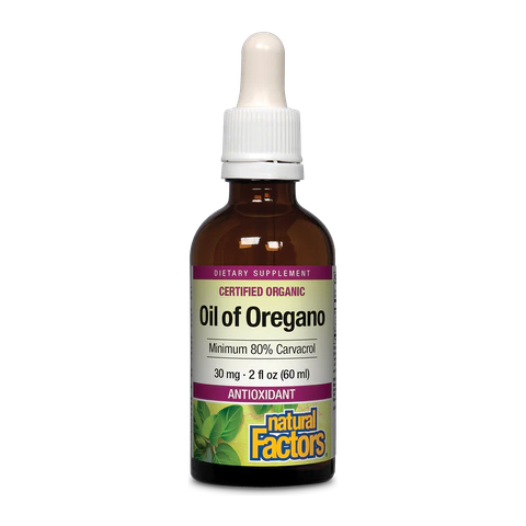 Natural Factors - Oil Of Oregano 80% Carvacrol - 2 oz