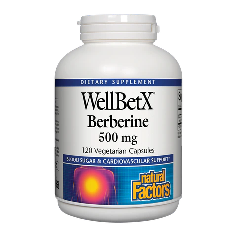 Natural Factors - Wellbetx Berberine 500 mg - 120 Capsules