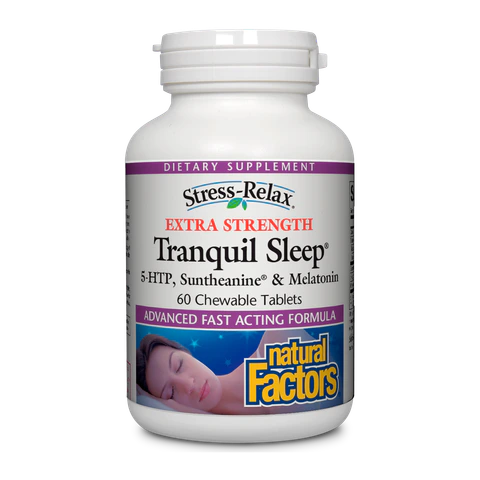 Natural Factors - Stress-Relax Tranquil Sleep Extra Strength - 60 Tablets