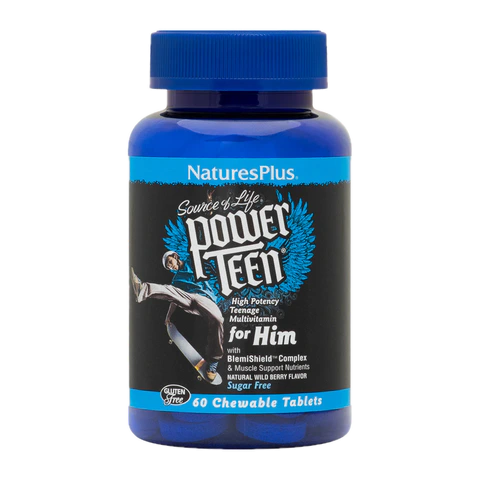 Natures Plus - Power Teen His Chewable - 60 count