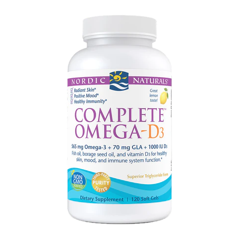 Nordic Naturals - Complete Omega-D Lemon - 120 Count