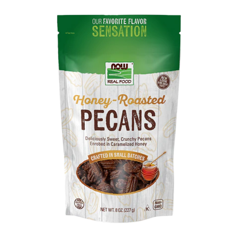 Now - Honey Roasted Pecans - 8 oz