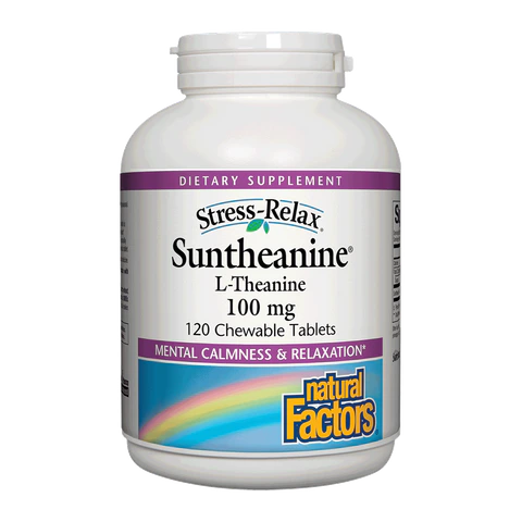 Natural Factors - Stress-Relax Suntheanine L-Theanine Chewables - 120 Tablets