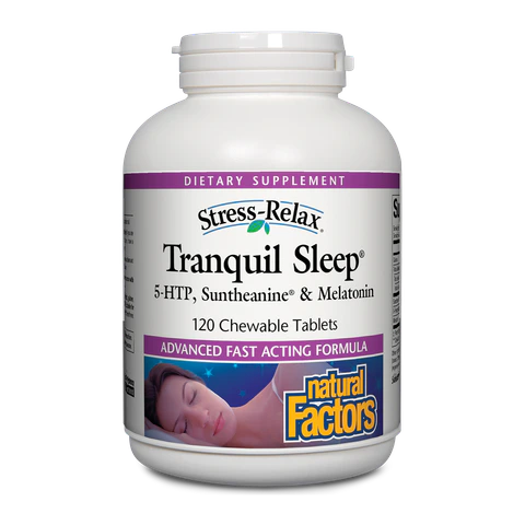 Natural Factors - Stress-Relax Tranquil Sleep Chewable - 120 Tablets