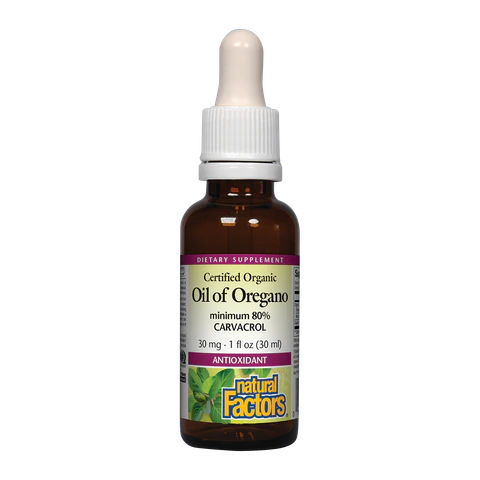 Natural Factors - Oil Of Oregano 80% Carvacrol - 1 oz