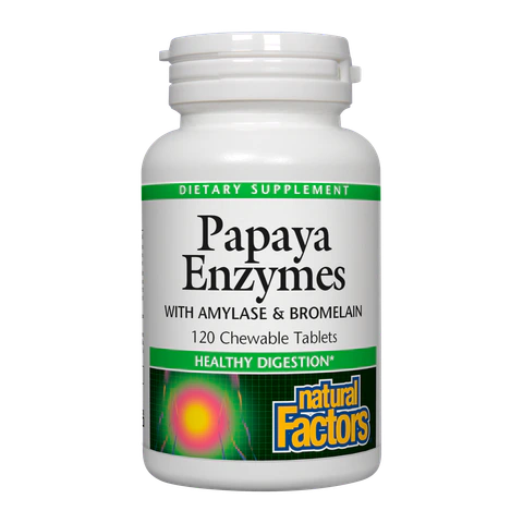Natural Factors - Papaya Enzymes - 120 Tablets