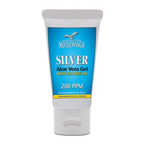 Natural Path Silver Wings - Silver Aloe Gel with Tea Tree - 1.5 oz