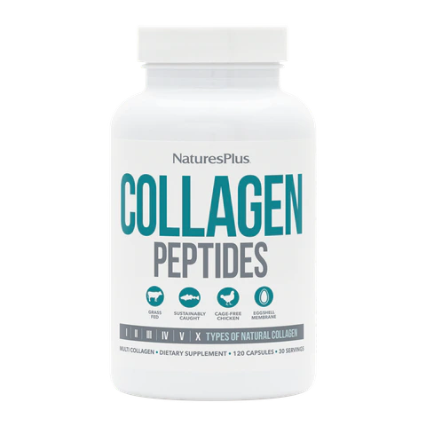 Natures Plus - Collagen Peptides - 120 Capsules