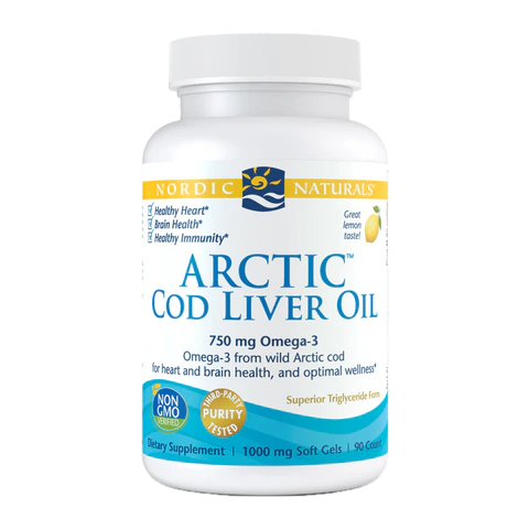 Nordic Naturals - Arctic Cod Liver Oil Soft Gels Lemon - 90 Softgels