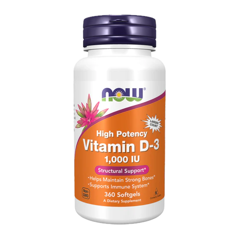 Now - Vit D 3 1000 IU - 360 Softgels