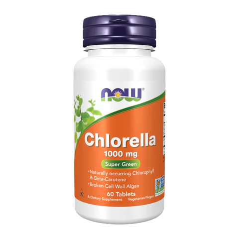 Now - Chlorella 1000mg - 60 Tablets