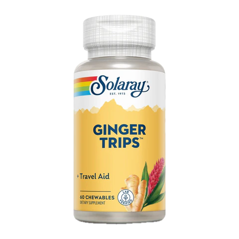 Solaray - Ginger Trips Chewable - 60 wafers