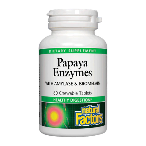 Natural Factors - Papaya Enzyme Chewable - 60 Tablets