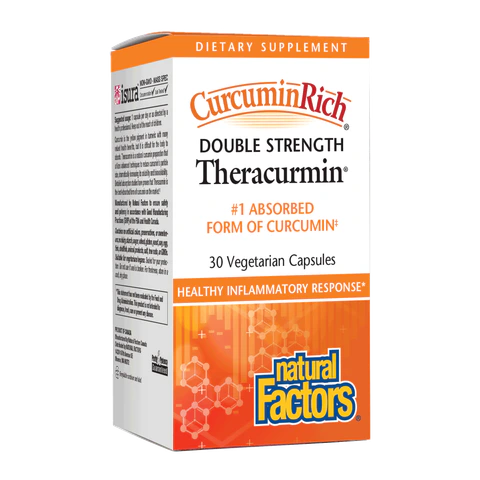 Natural Factors - Curcuminrich Double Strength Theracurmin - 30 Veg Capsules