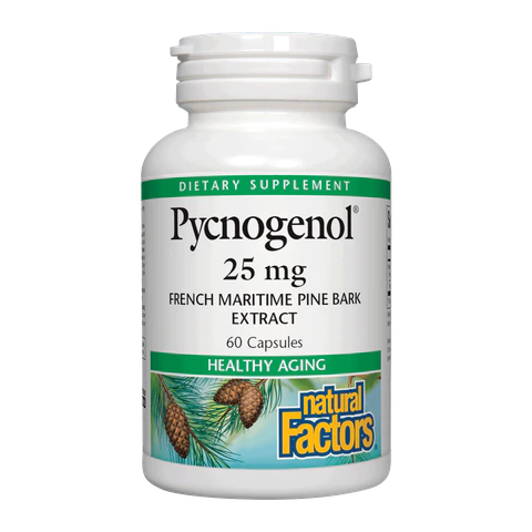 Natural Factors - Pycnogenol Pine Bark 25 mg - 60 Capsules