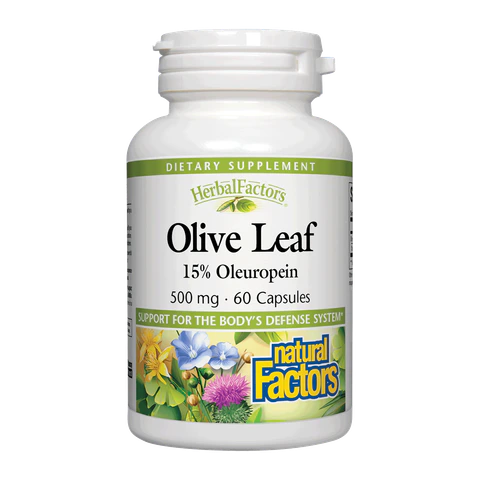 Natural Factors - Olive Leaf Extv - 60 Veg Capsules