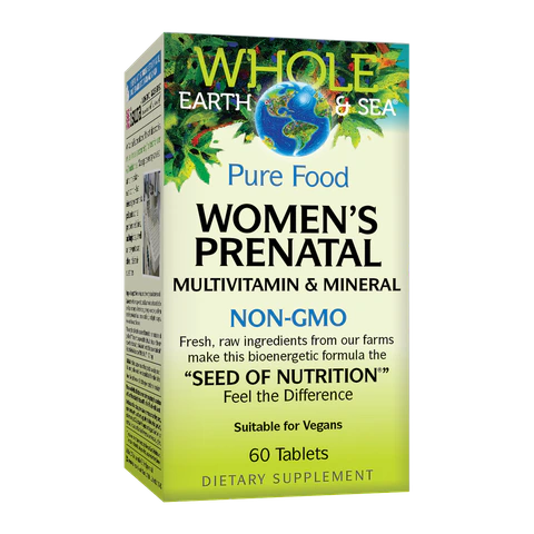 Natural Factors - Whole Earth and Sea Womens Prenatal - 60 Tablets