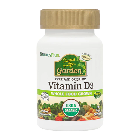 Natures Plus - Sol Garden Vit D3 5000 IU - 60 count