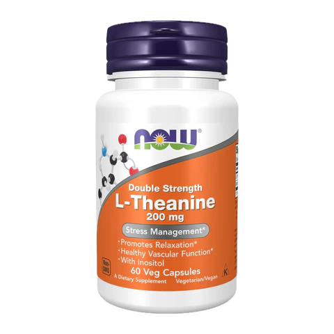 Now - Theanine 200 mg - 60 Capsules