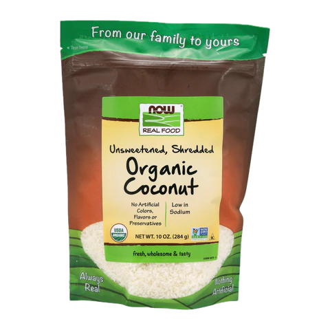 Now - Coconut Shred Unswet Org - 10 oz