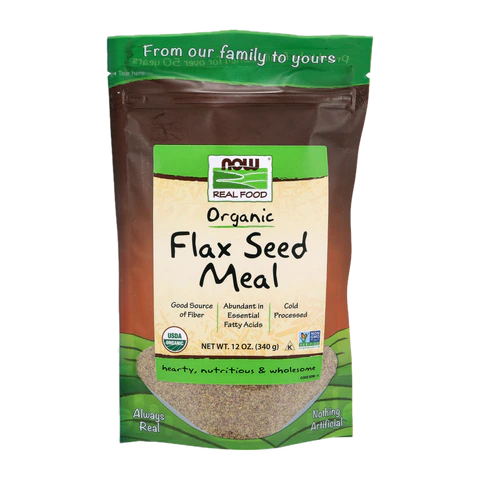 Now - Flax Seed Meal Org - 12 oz
