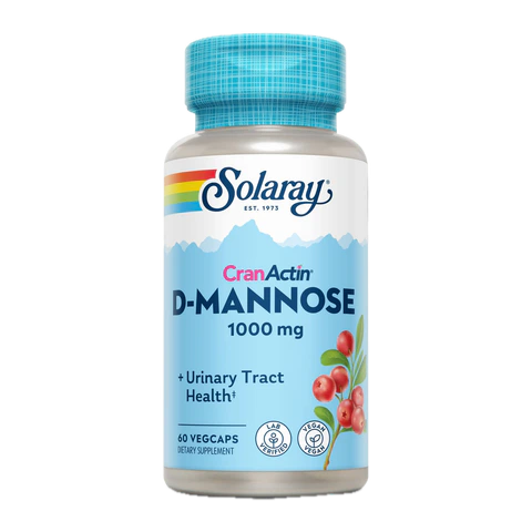 Solaray - D-Mannose With Cranactin - 60 Veg Capsules