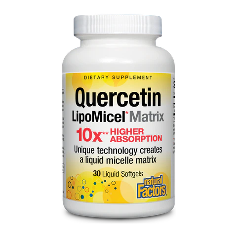 Natural Factors - Quercetin Lipomicel Matrix - 30 Softgels