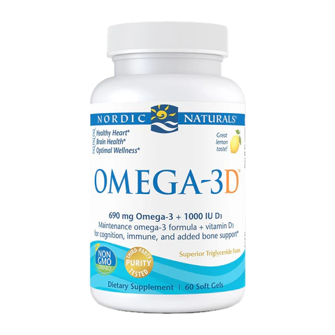 Nordic Naturals - Omega-3D Lemon - 60 count